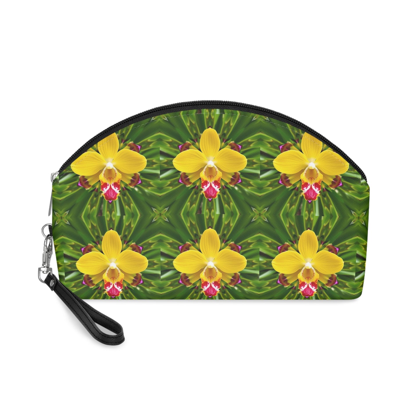 Makeup Bag - Yellow Orchid Kaleidoscope