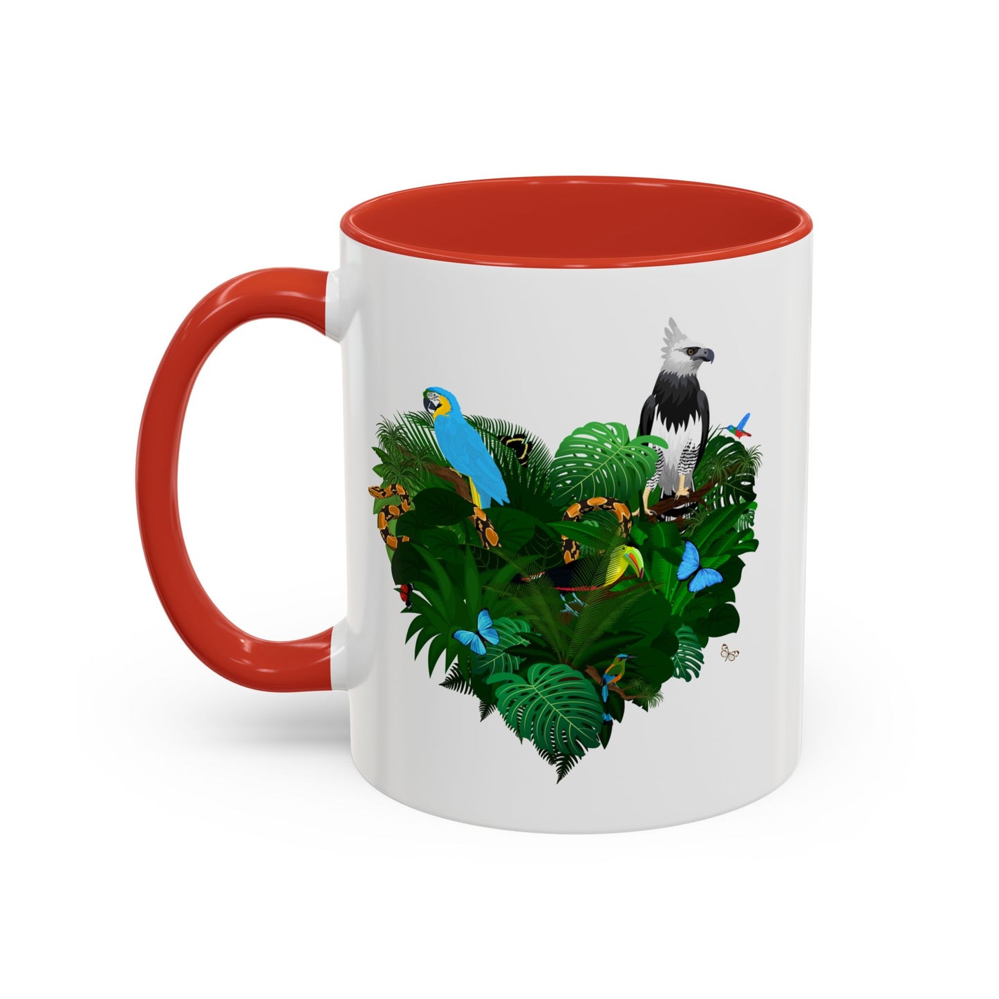 Accent Coffee Mug | Tropical-Inspired Drinkware / Rainforest Love