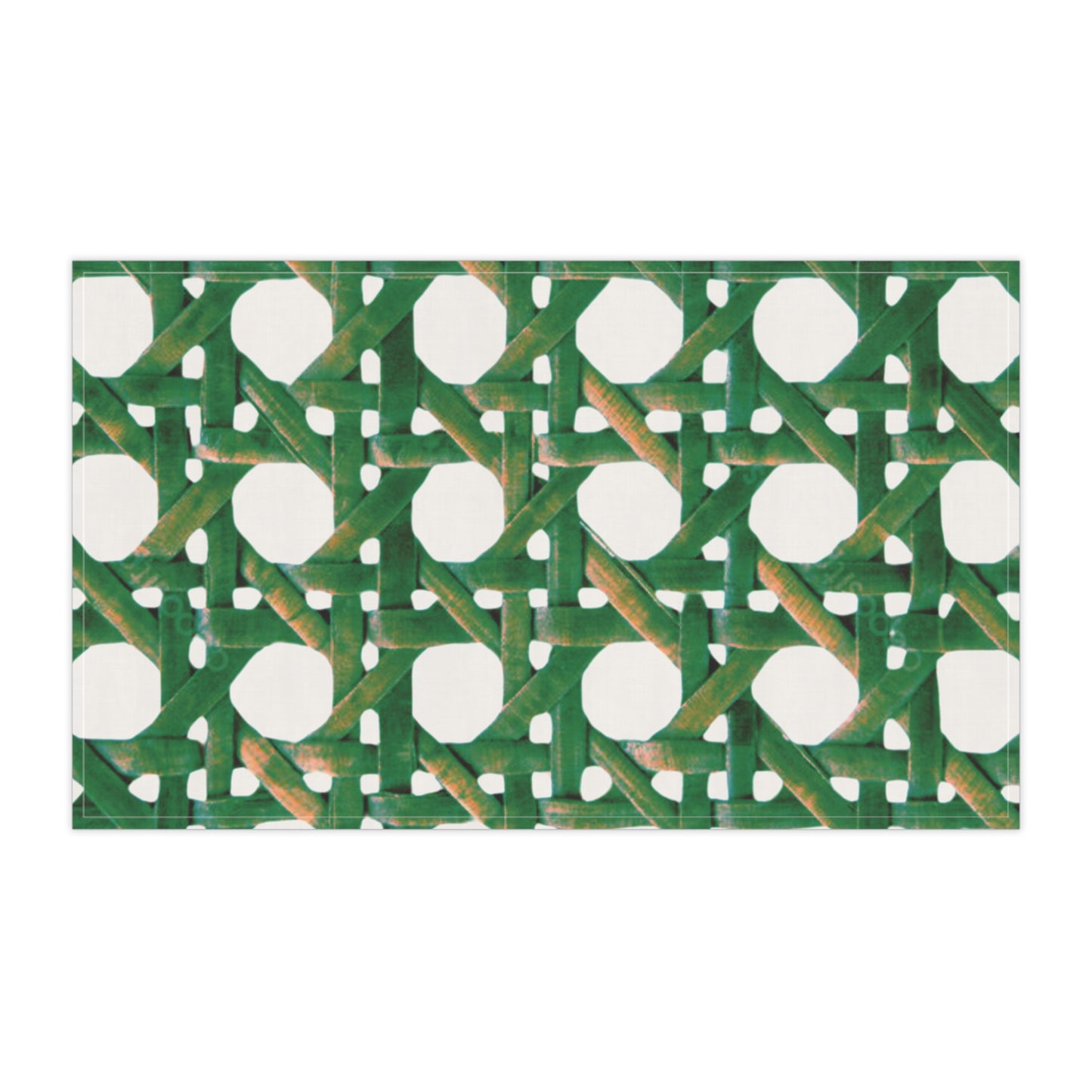 Tea Towels (cotton, poly) ~ Beach Chair Wicker, Green