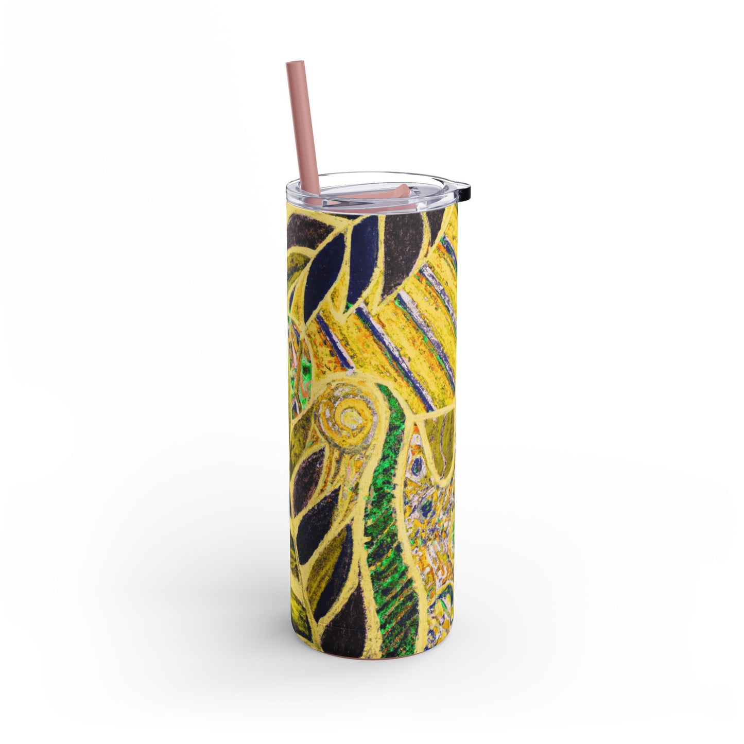 20oz Matte Tumbler, 7 Colors - Stylish Travel Cup - Amazon Whimsy, Yellow