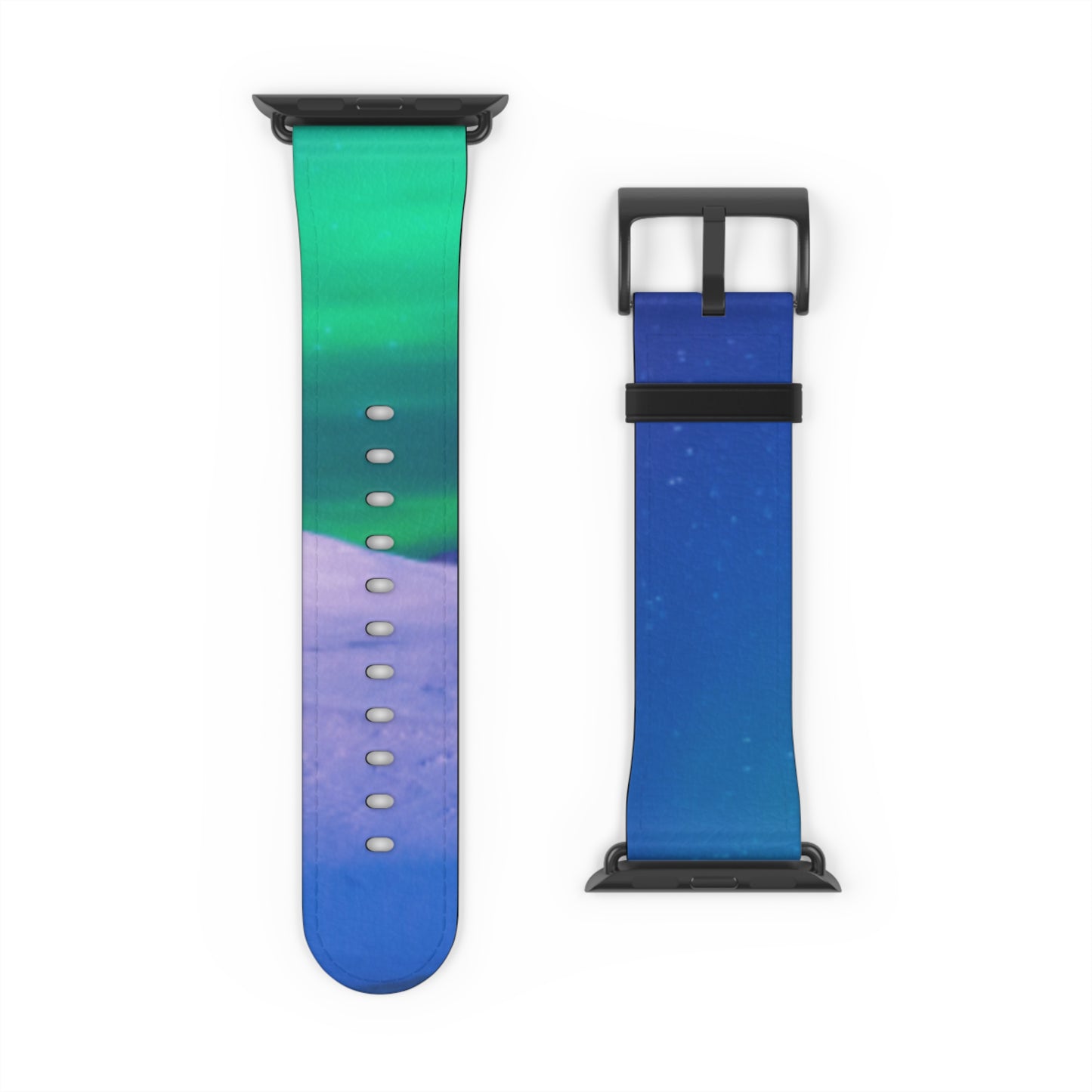 Apple Watch Band - Cold Ocean Lights, Peacock