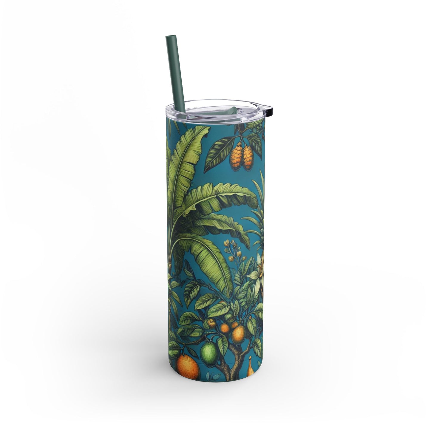 20oz Matte Tumbler, 7 Colors - Stylish Travel Cup - Tropical Fruit Blue