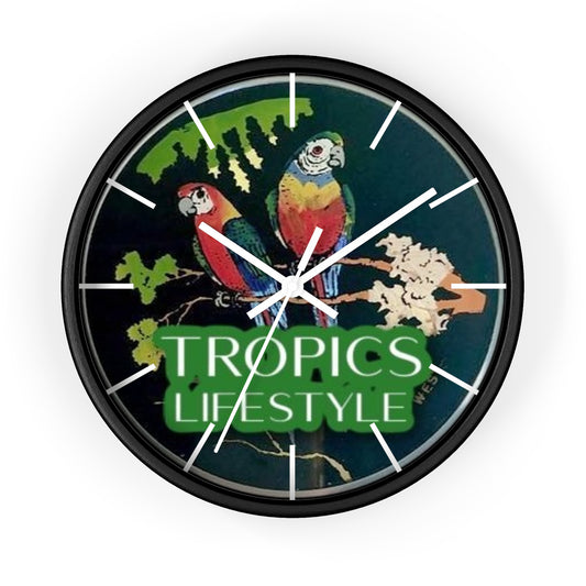 Wall Clock, Two Brazilian Parrots, Hands/Base Variants