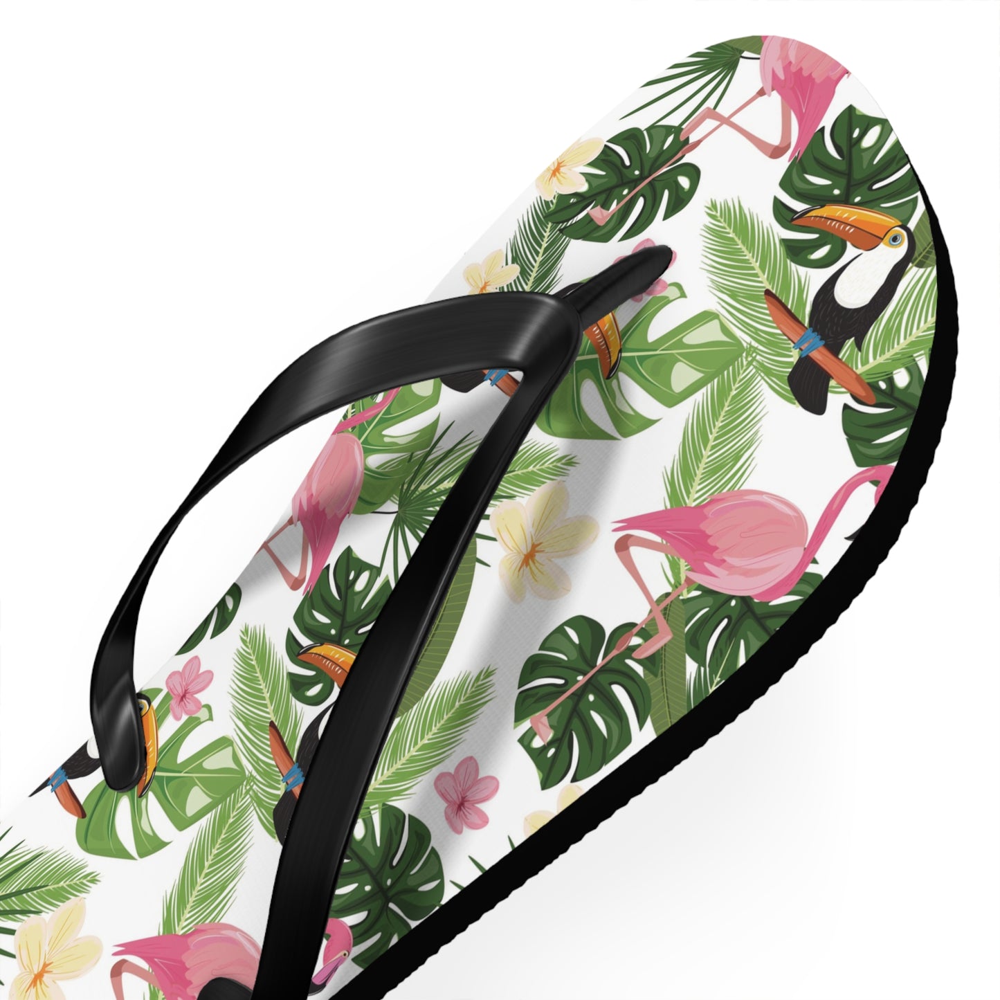 Flip Flops - Toucan and Flamingo Friends