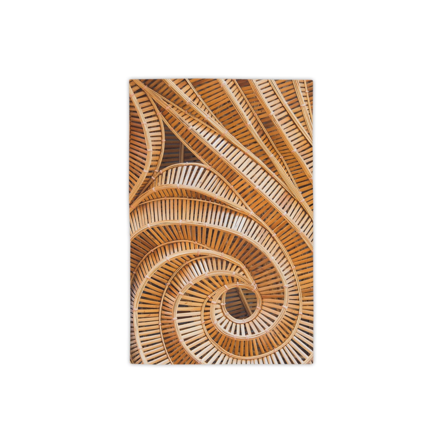 Natural Bamboo Spiral Pattern Beach Towel - Soft & Stylish for Summer Fun