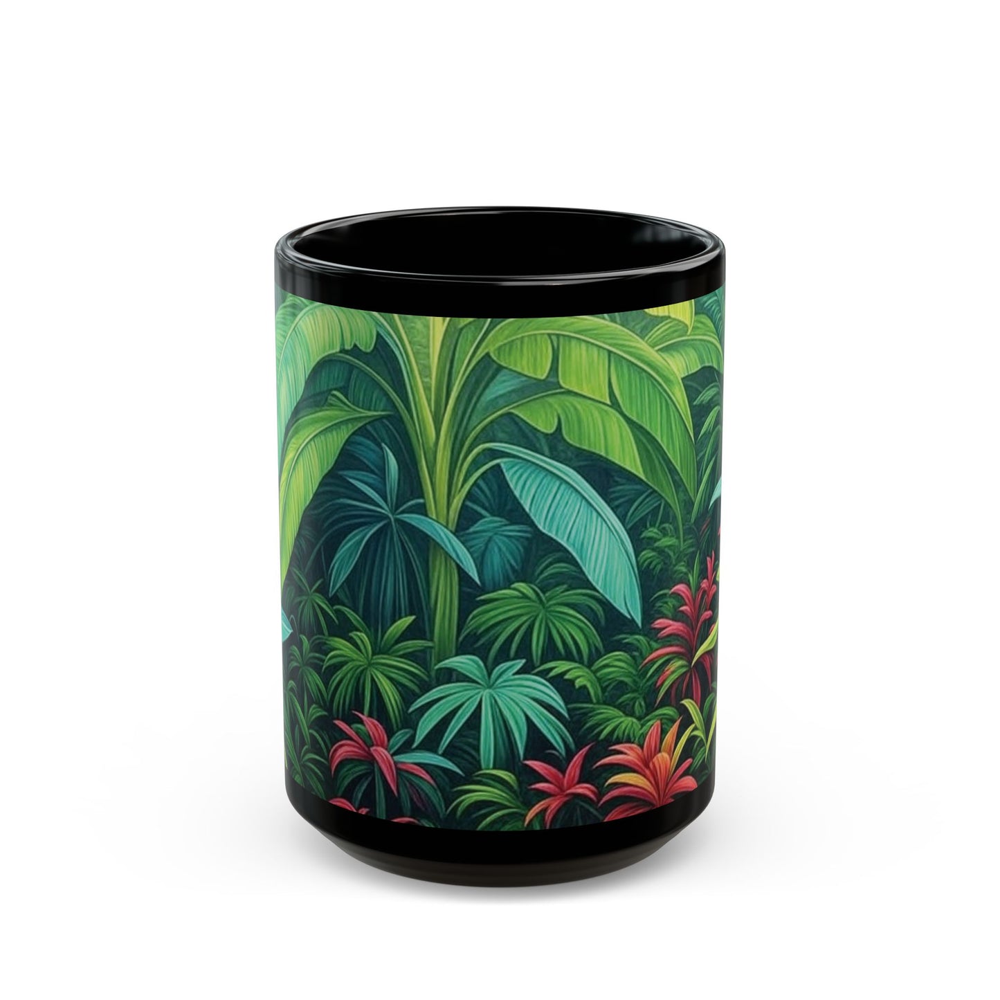 Black Coffee Mug - Rainforest Sleeping Spot