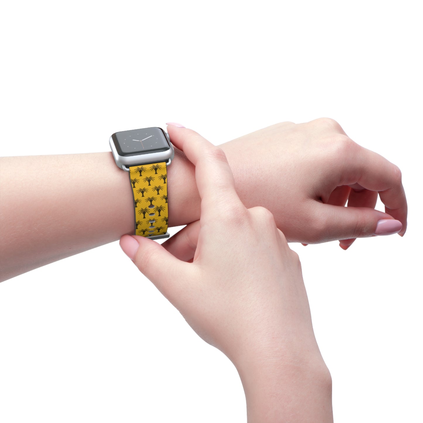 Apple Watch Band - Art Deco Palm, Repeat Yellow