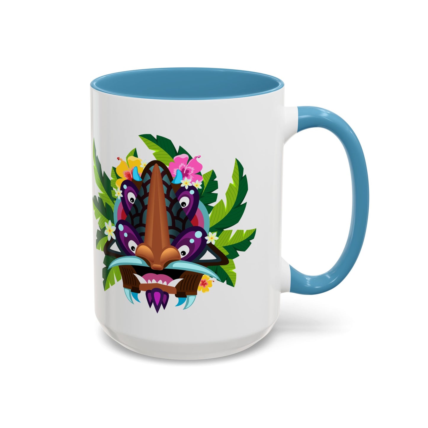 Accent Coffee Mug (11, 15oz), 8 Colors - Tiki Boss Hake