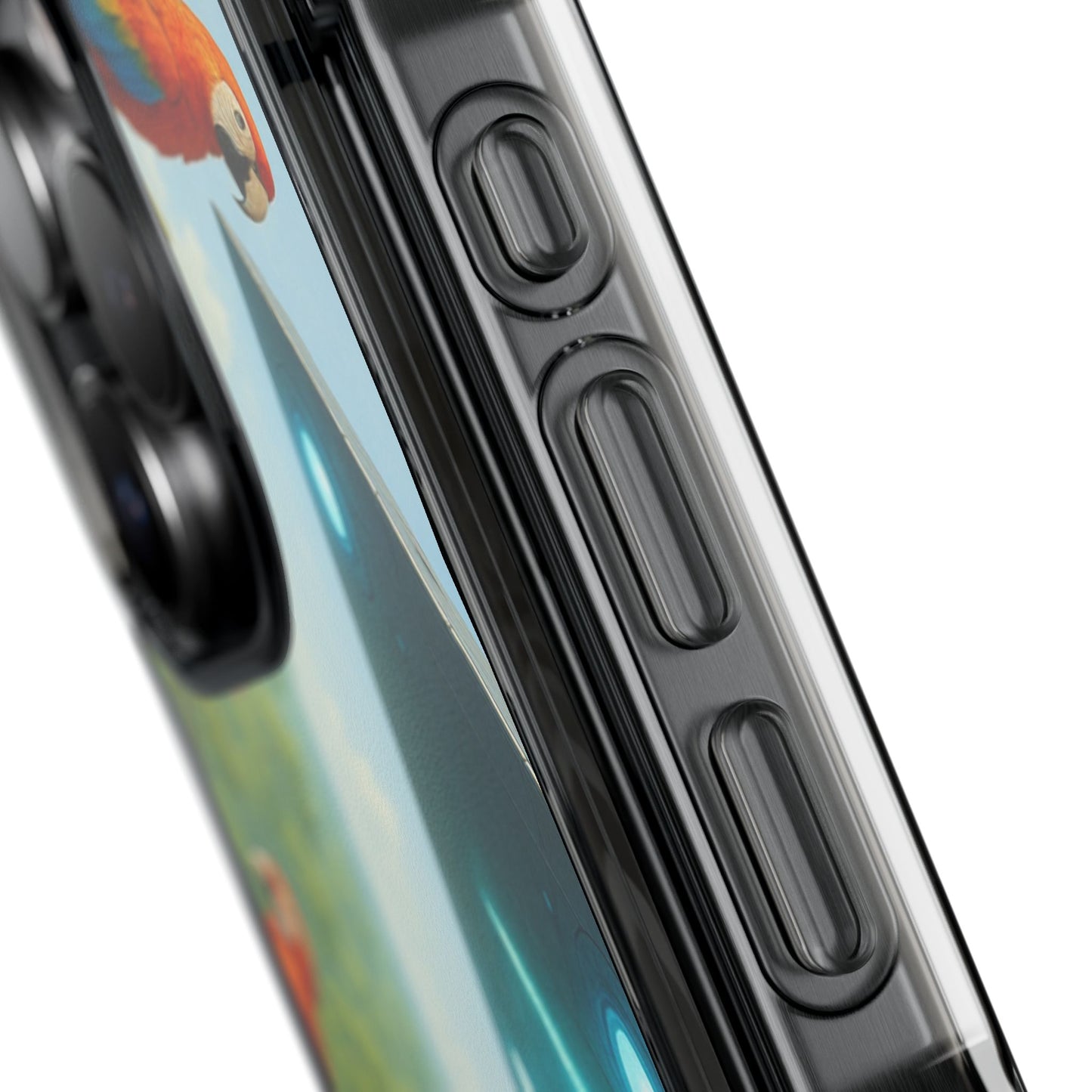 UFO and Macaws Magnetic Clear Phone Case, Many Models