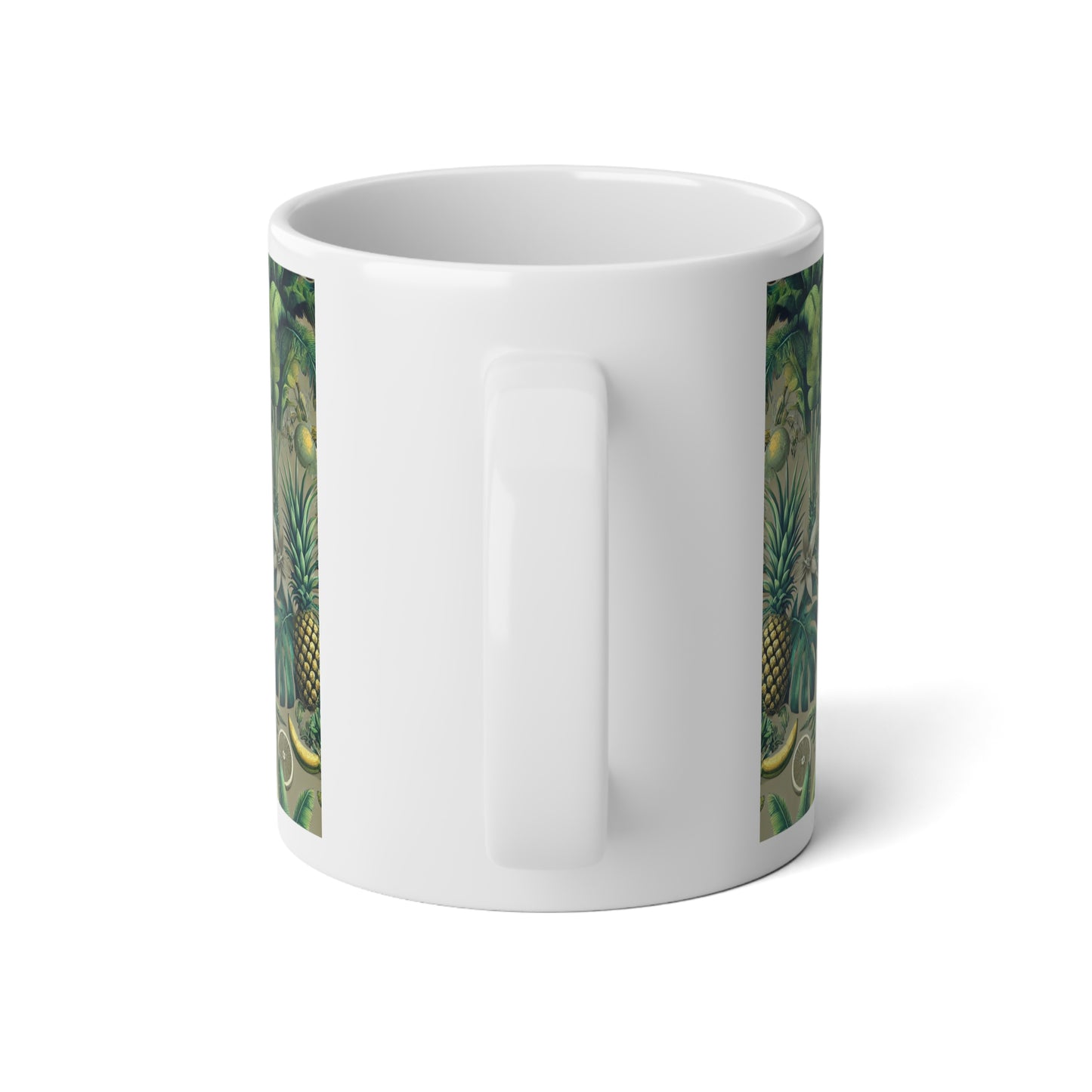 Jumbo Mug, 20oz, More Tropical Fruit, Taupe | Tropical Coffee Cup