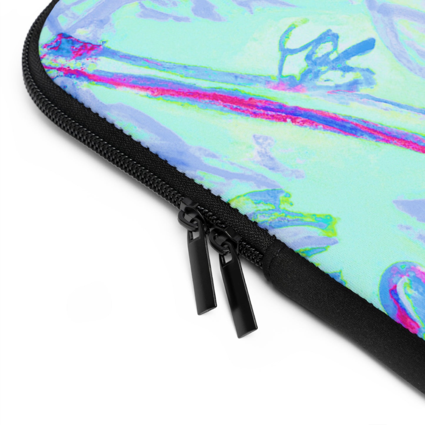 Tropical Laptop Sleeve, 5 Sizes - Perfect for Beach Lovers & Students / Tropical Doodles, Blue