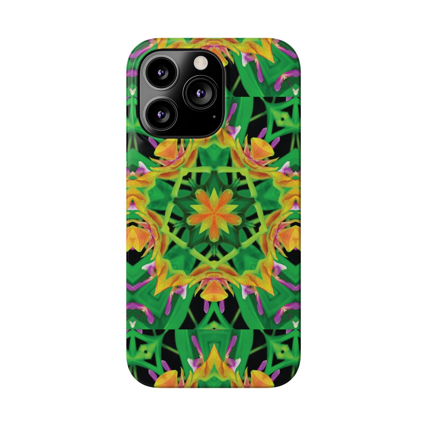 Slim Phone Cases - Orchid Kaleidoscope #2