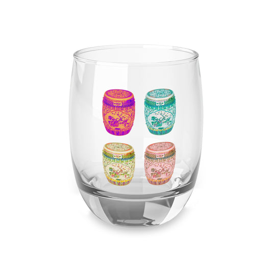 Whiskey Glass, Pop Art Porcelain Stools