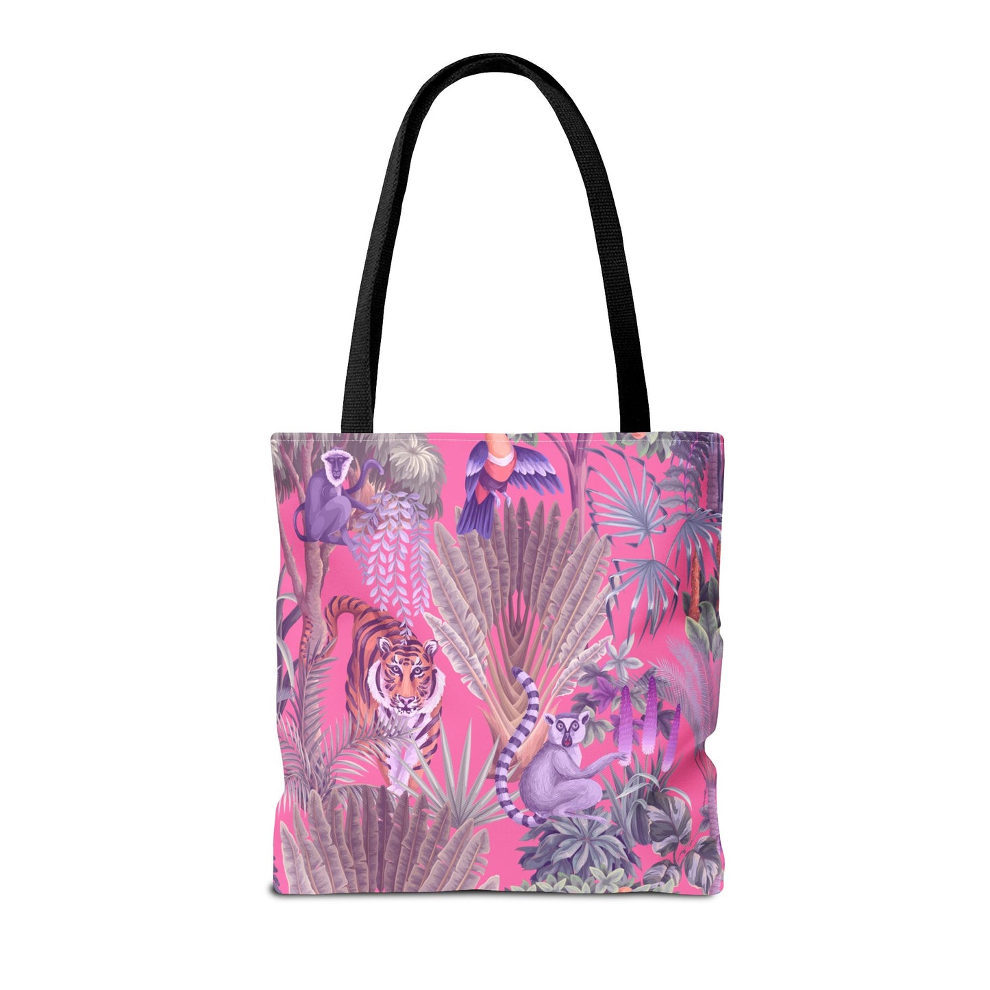 Tiger Haven, Pink Tote Bag - 3 Sizes