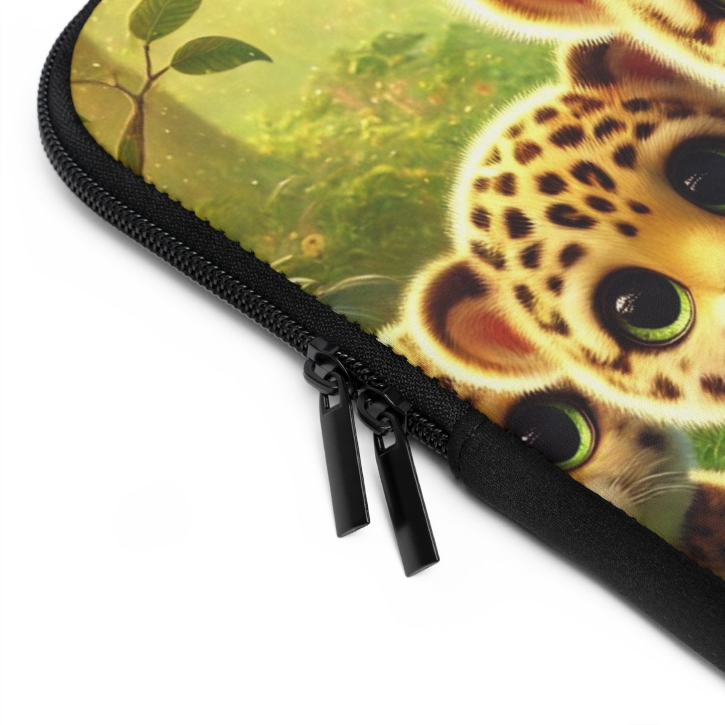 Tropical Laptop Sleeve, 5 Sizes - Perfect for Rainforest Lovers & Students / Baby Jaguars
