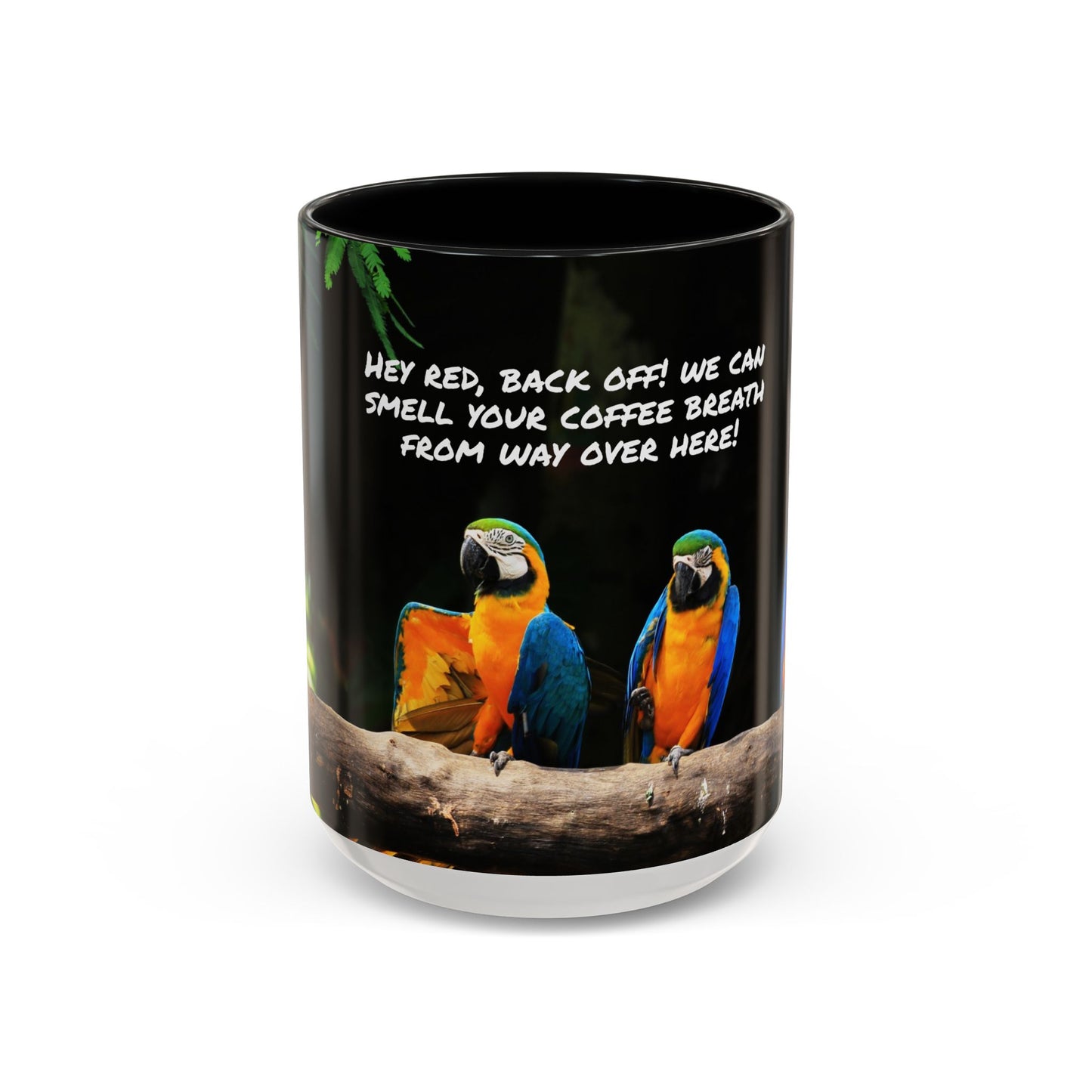 Parrot Accent Coffee Mug (11, 15oz), 8 Colors - Coffee Breath