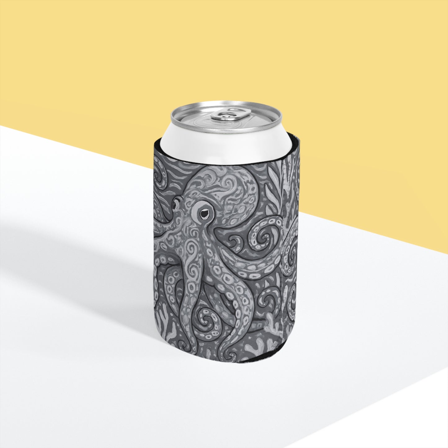 Octopus Kraken Joe/Slate Can Cooler Sleeve - Perfect for Outdoor Picnics