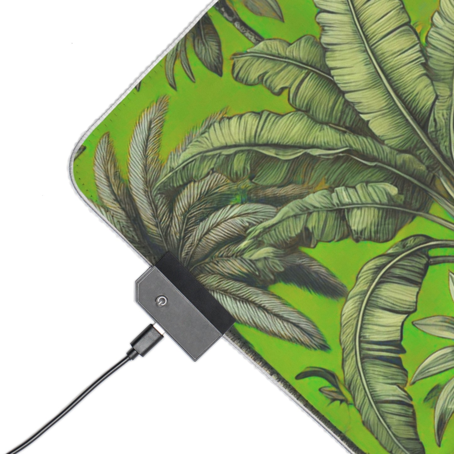 LED Gaming Mouse Pad With Vibrant RGB Lighting, 4 Sizes / Tropcal Fruit, Spring Green