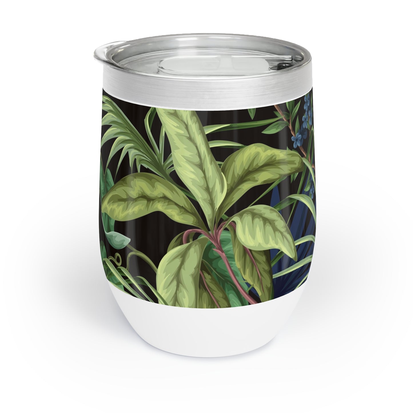 Chill Wine Tumbler, Midnight Jungle