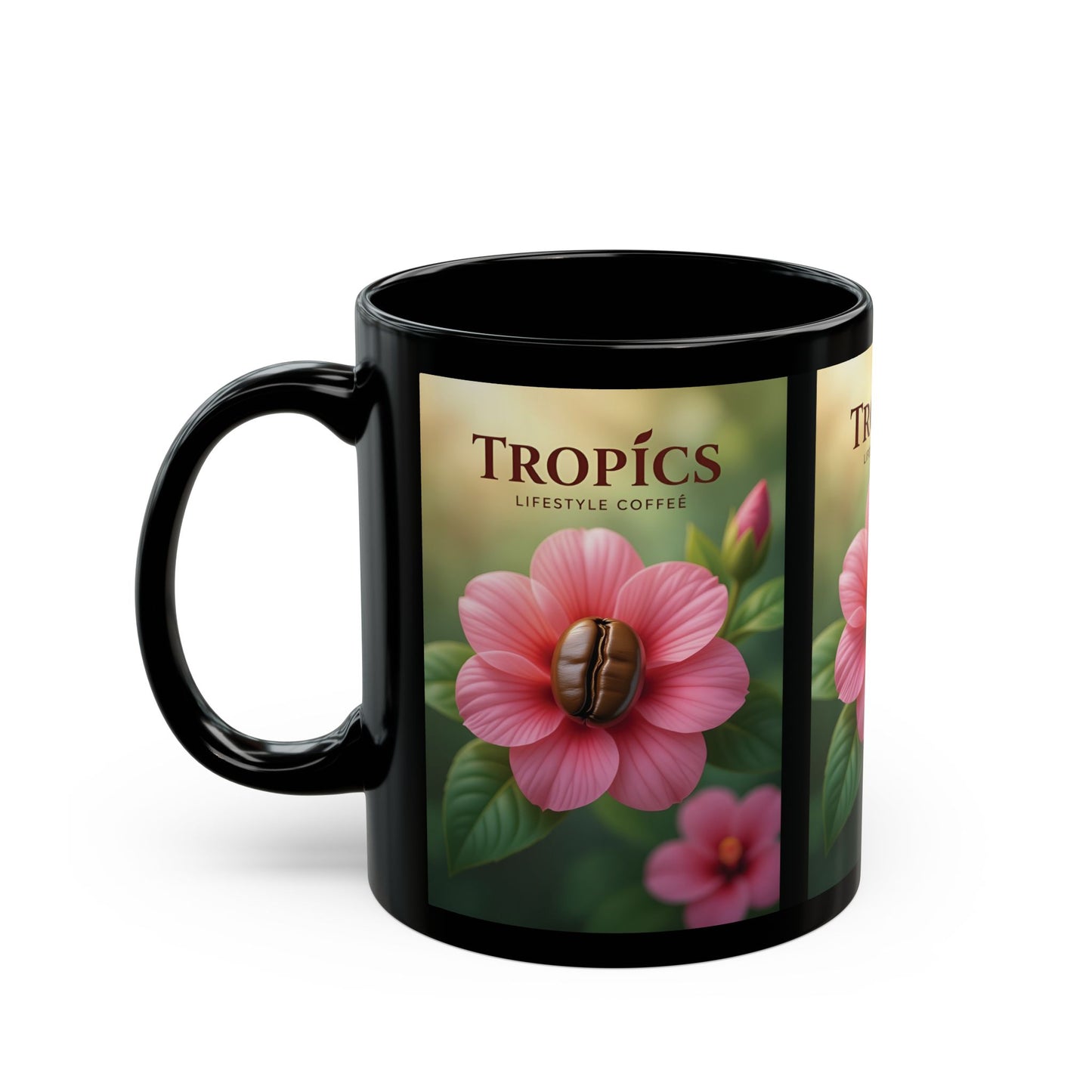 Tropics Black Mug — Coffee Bloom
