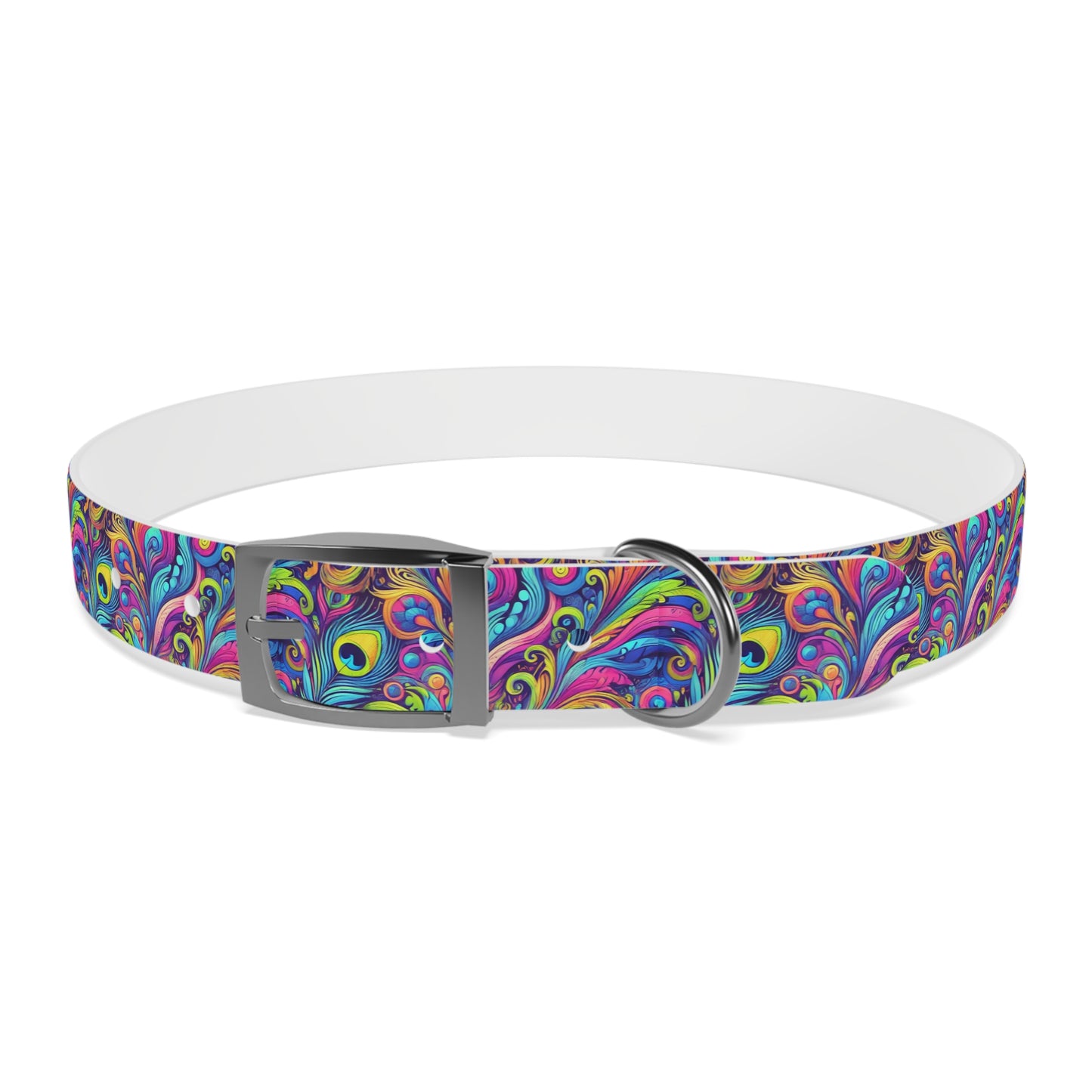 Tropical Dog Collar - Fun and Playful Pet Accessory / Feather Currents Pop