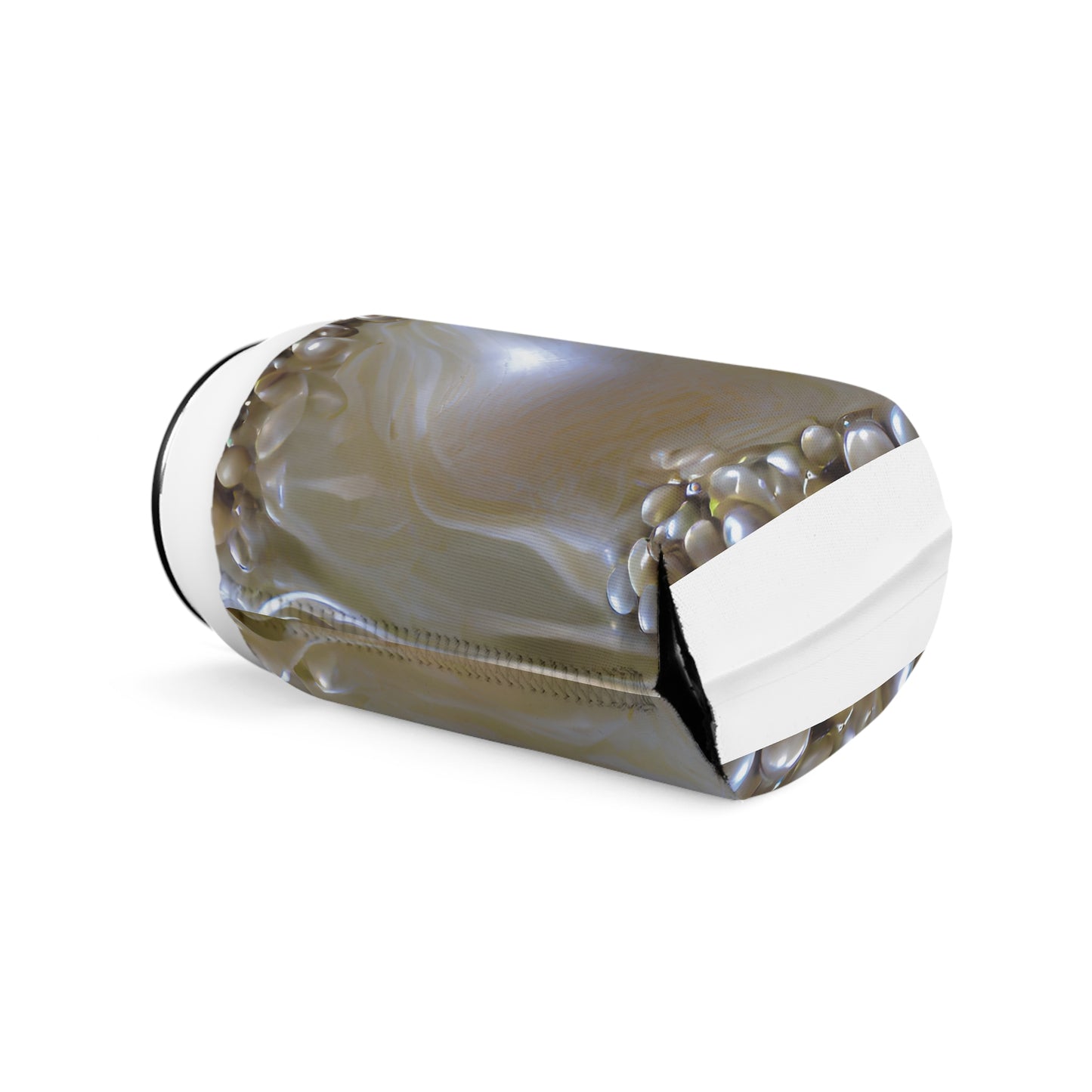 Fantasy Natural Pearl Luster Can Cooler Sleeve - Perfect for Outdoor Picnics