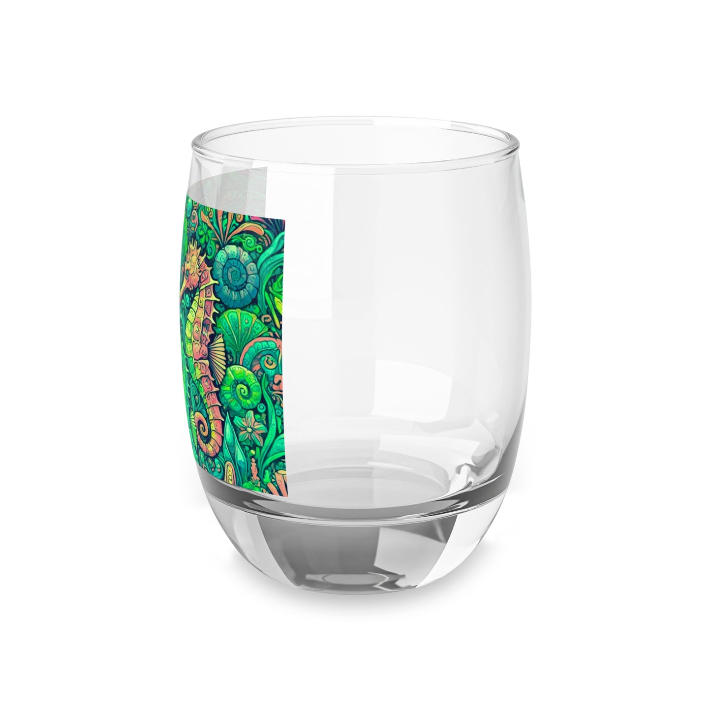 Whiskey Glass, Seahorse Trio/Hot Lime