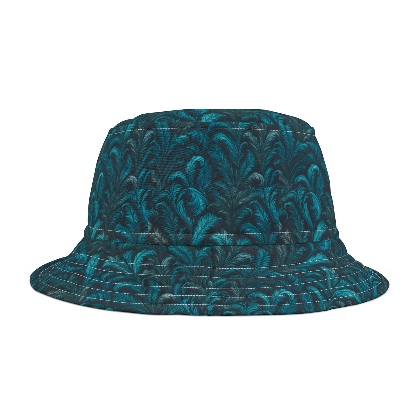 Tropical Polyester Bucket Hat, 2 Sizes - Rocco Turquoise