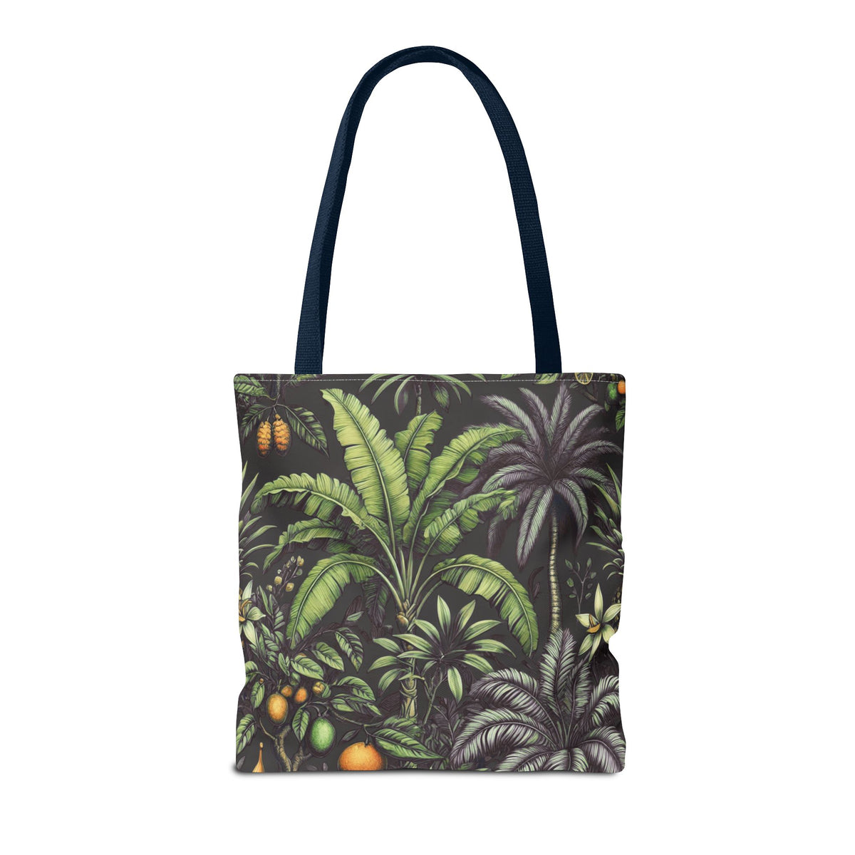Tropical Fruit/Black Tote Bag - 3 Sizes