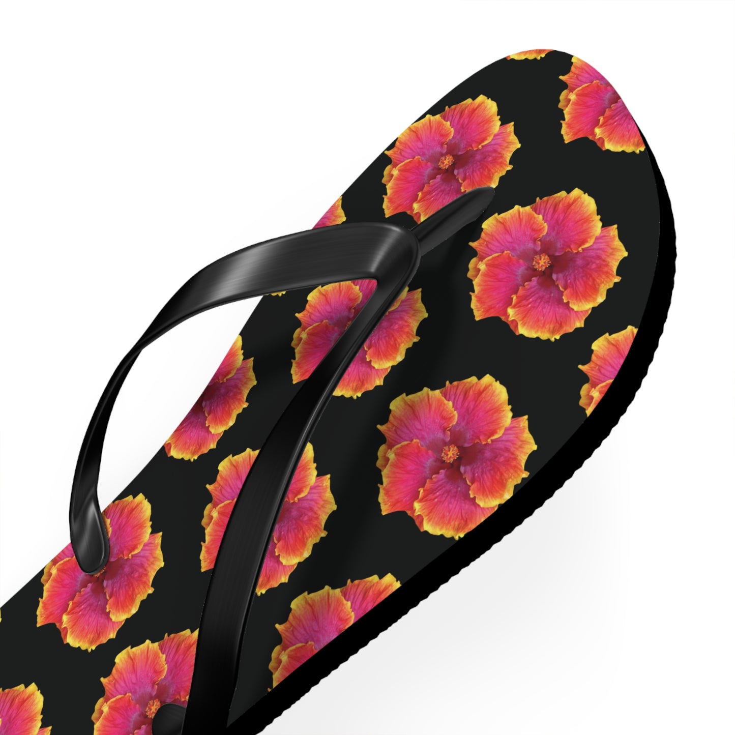 Flip Flops - Sunset Hibiscus/Black