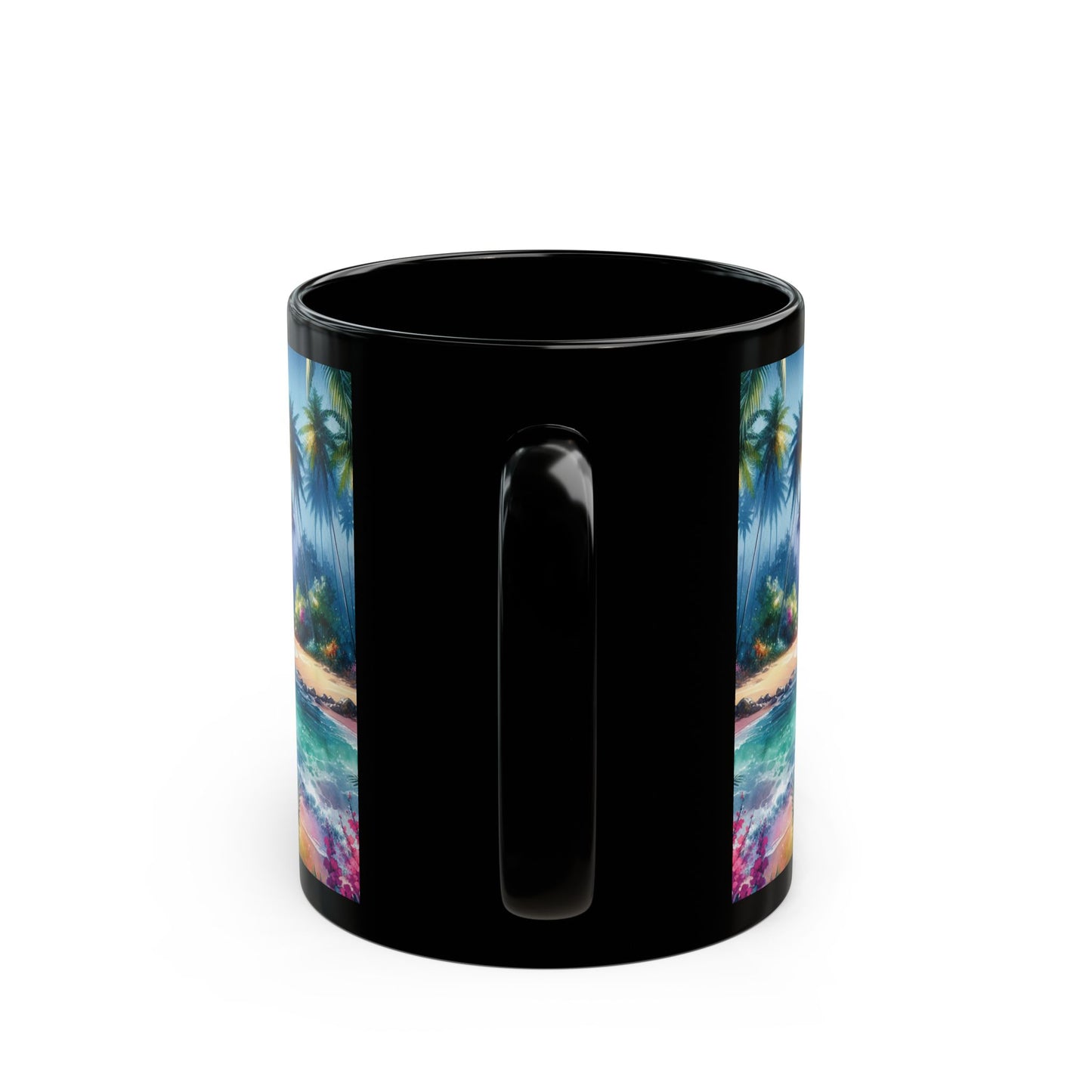 Black Coffee Mug - Bay of Peace