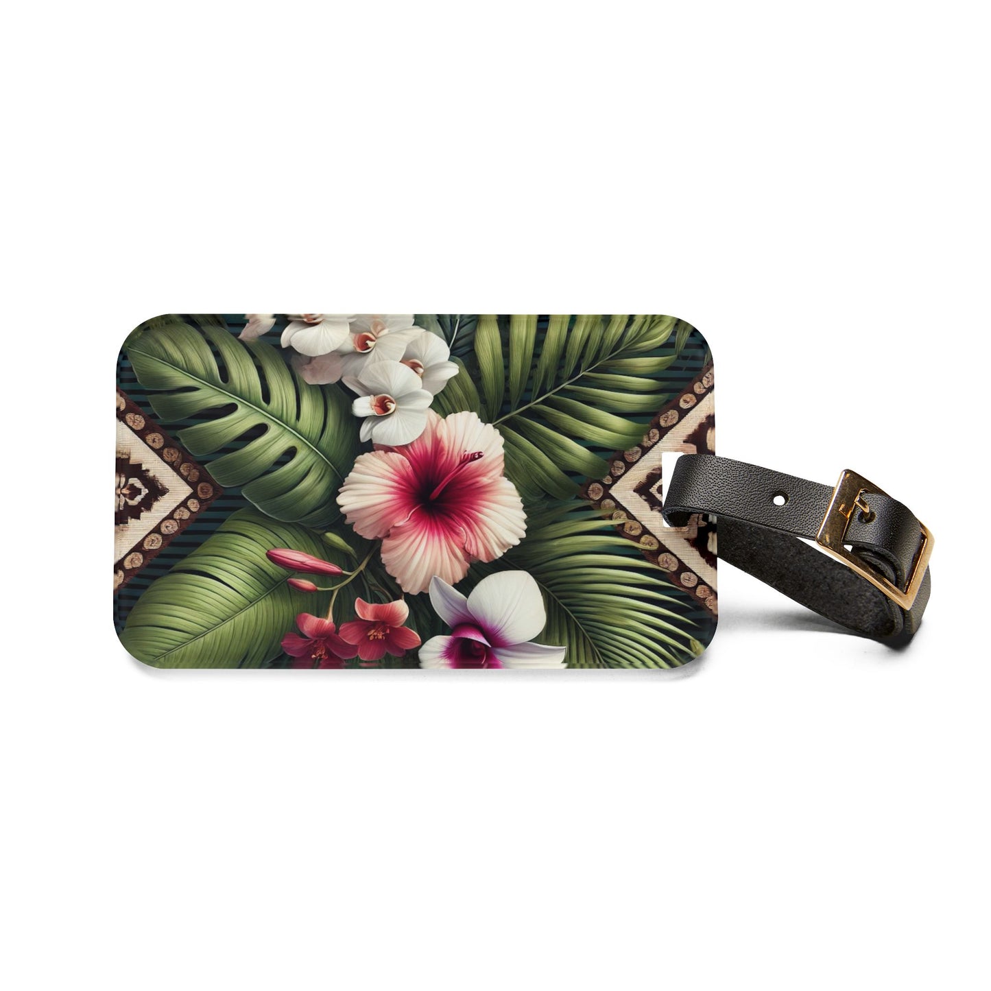 Luggage Tag - Tiki Orchids