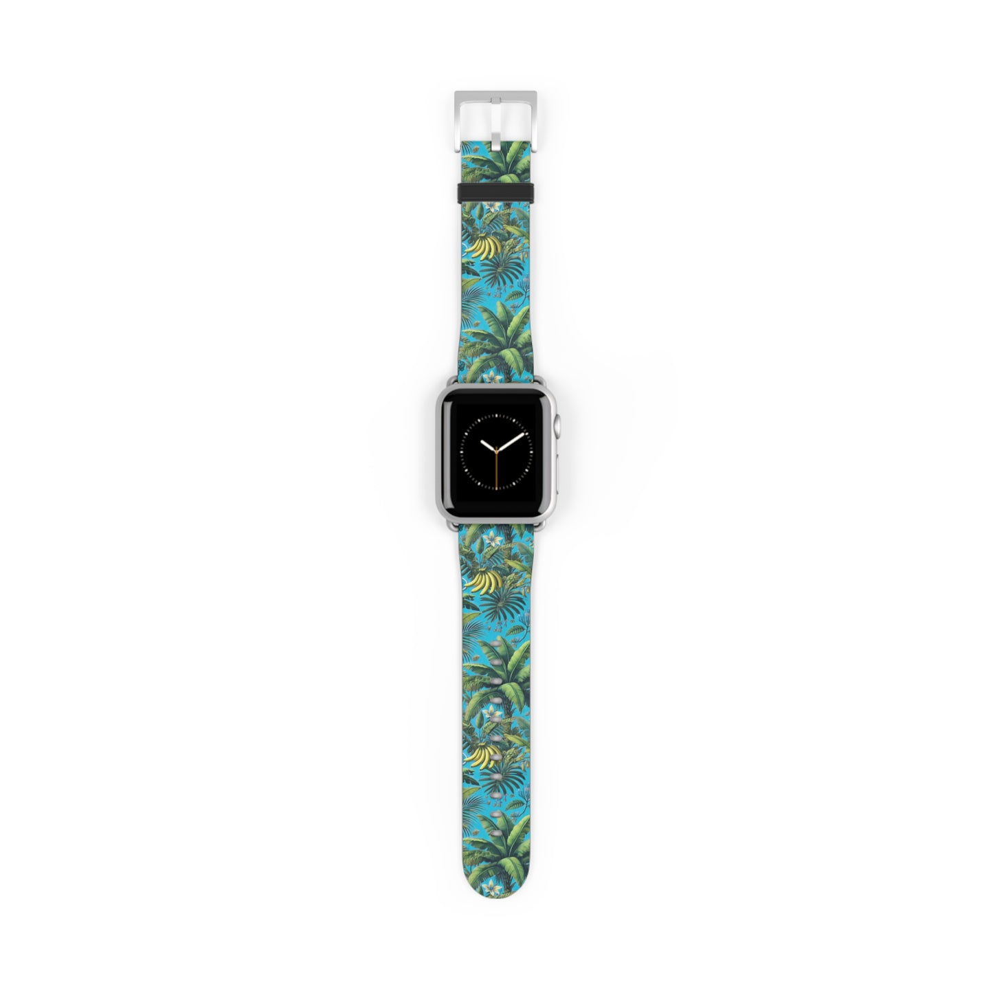 Apple Watch Band - Palms and More Tropical Fruit, Aqua Blue