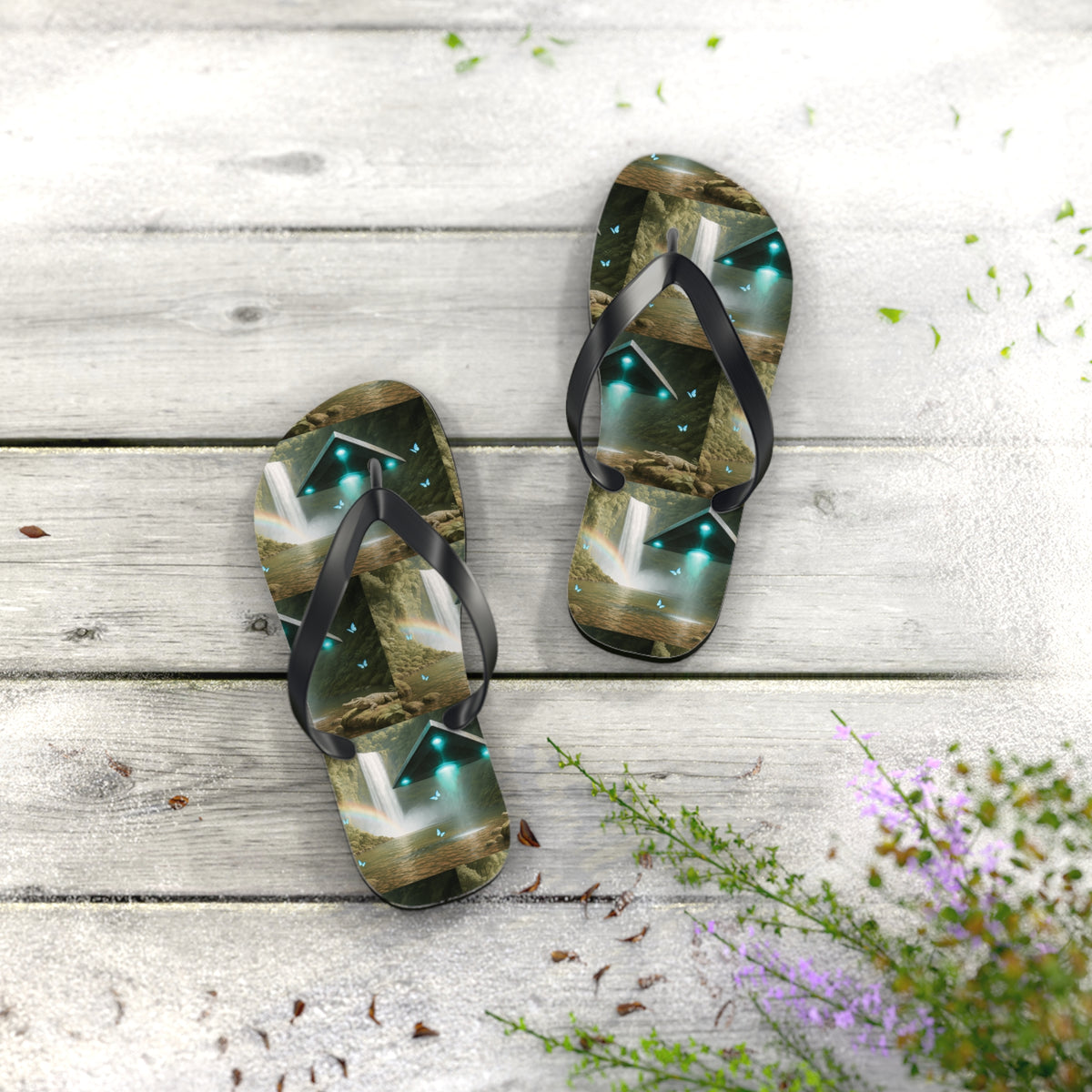 Flip Flops - UFO and Waterfall