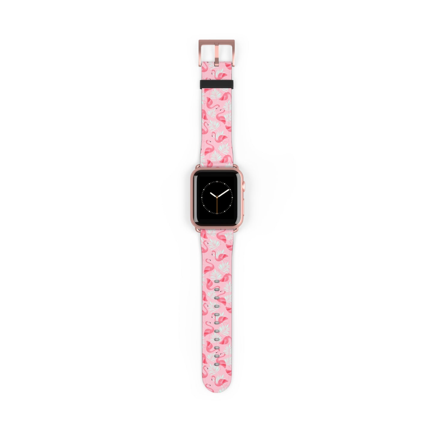 Watch Band - Flamingo With White Palms