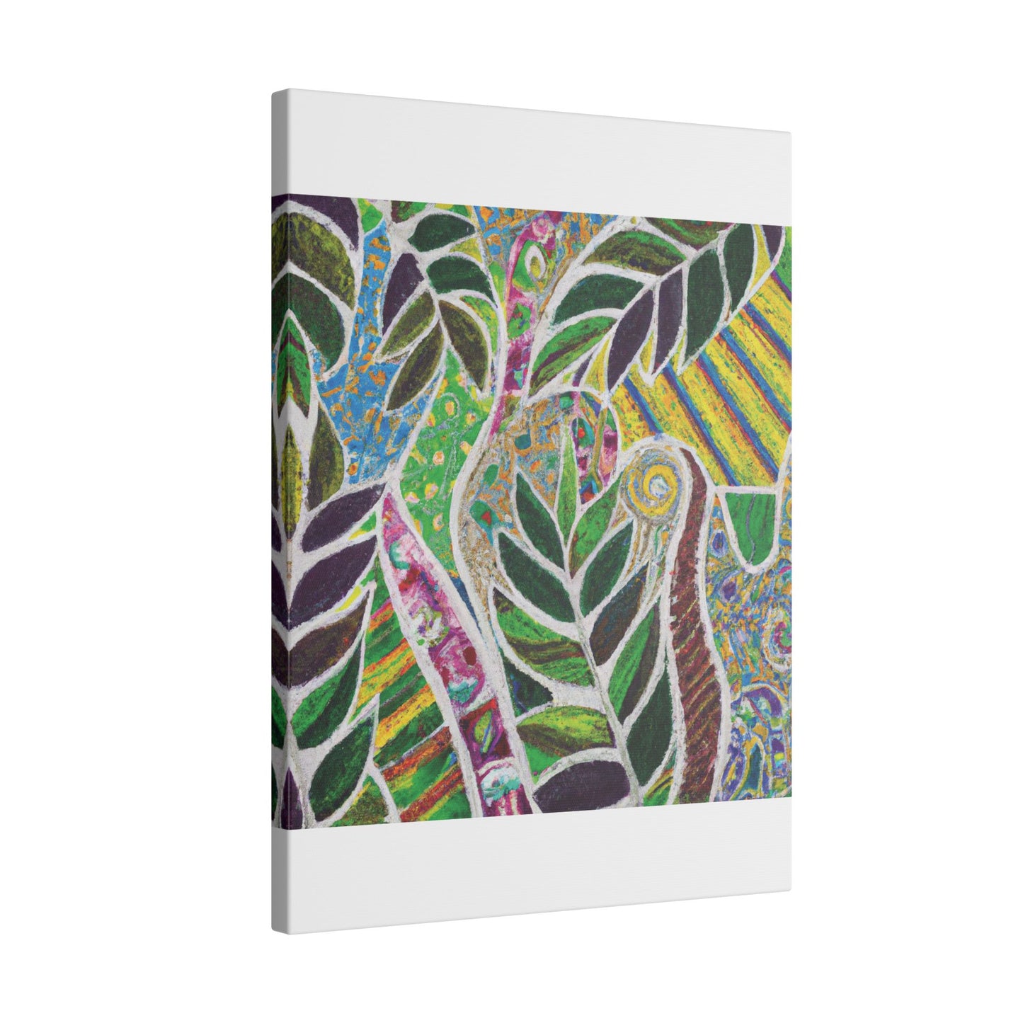 Tropical Canvas Artwork - Stretched Canvas Print, Many Sizes / Amazon Whimsy