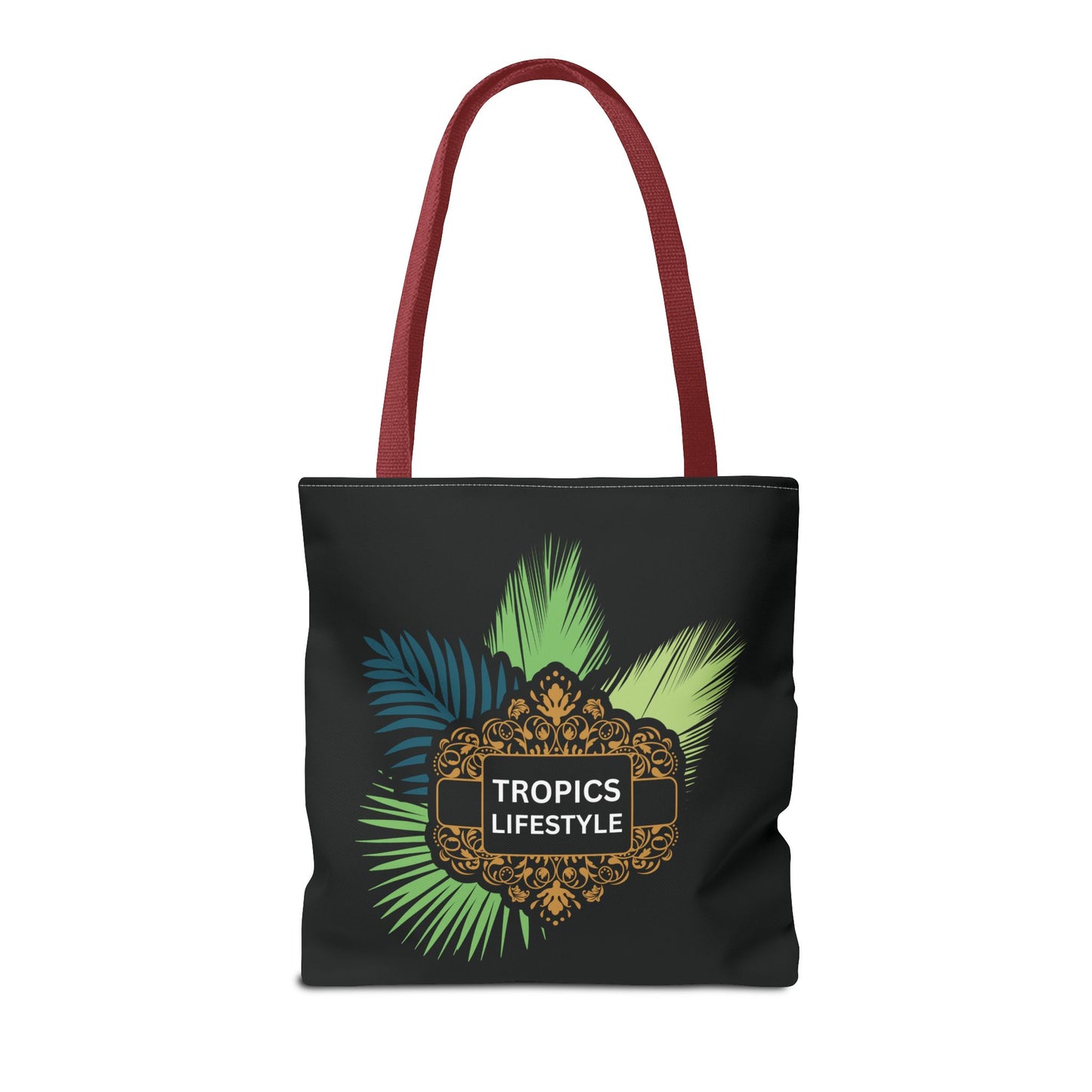 Elegant Tropics Lifestyle Logo Tote Bag - 3 Sizes, Black