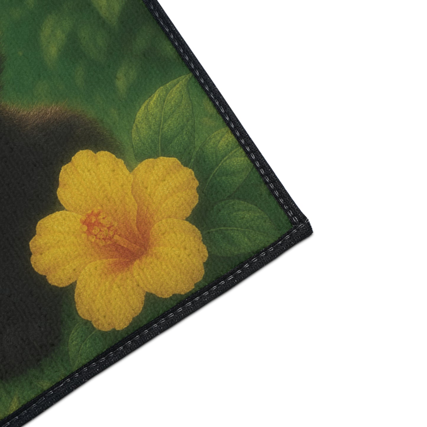 Heavy Duty Floor Mat, 5 Sizes – Tropical Area Rug for Home Décor / Baby Black Panthers