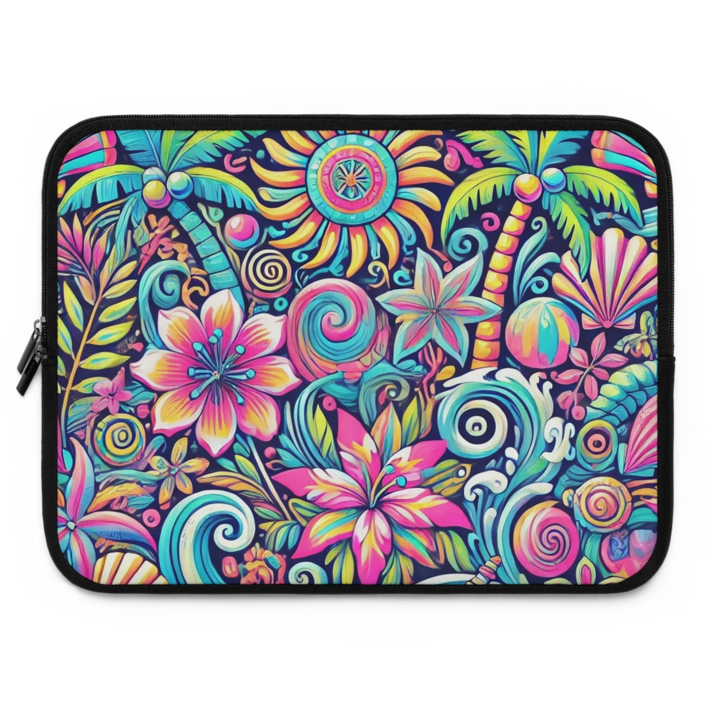 Tropical Laptop Sleeve, 5 Sizes - Perfect for Floral Lovers & Students / Happy Tropics