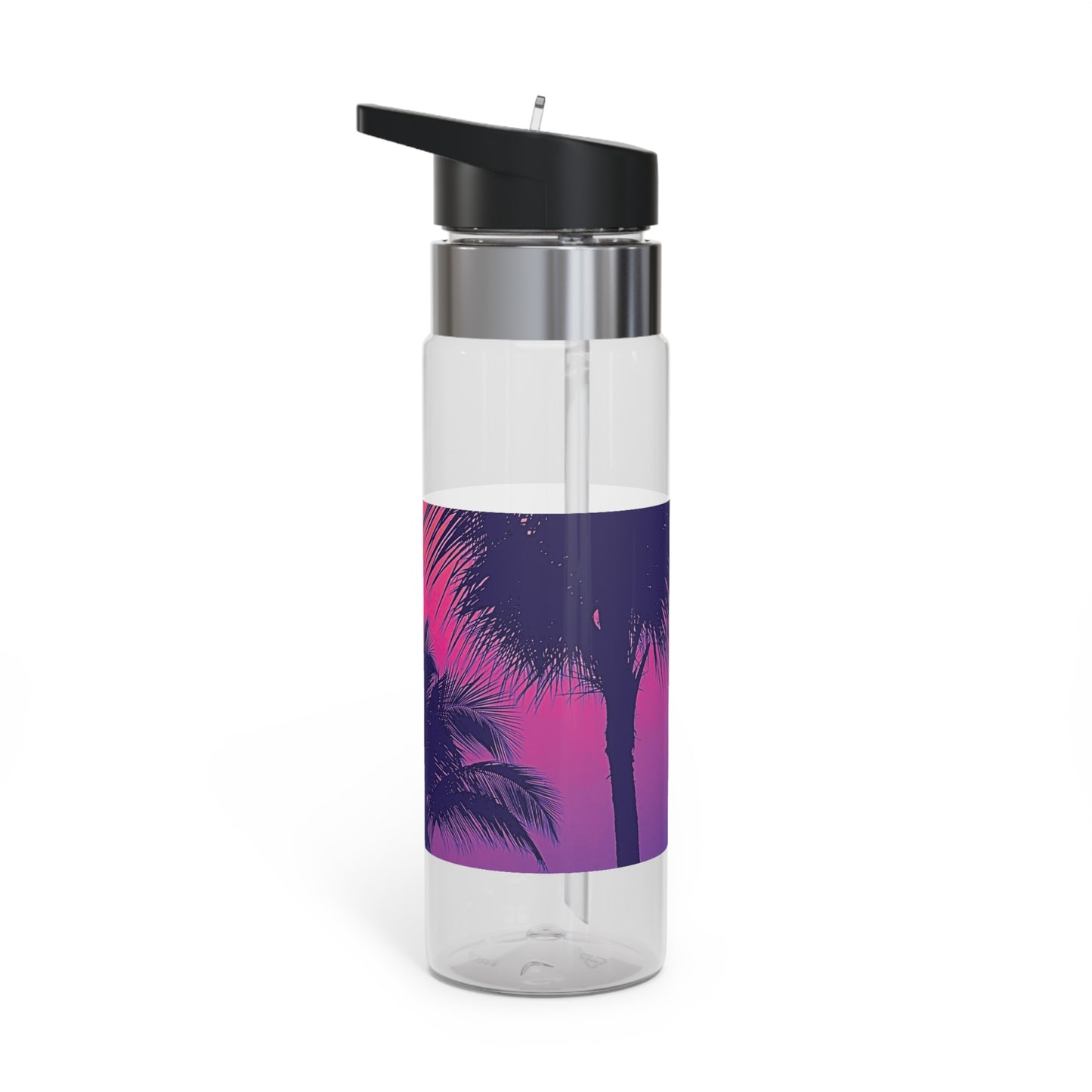 Tropical 20oz Tritan Sport Water Bottle -  Leakproof, Lightweight, BPA-Free / Palm Glow Pop