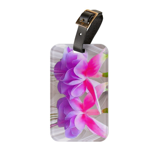 Luggage Tag - Two Fulchsias, Gothic