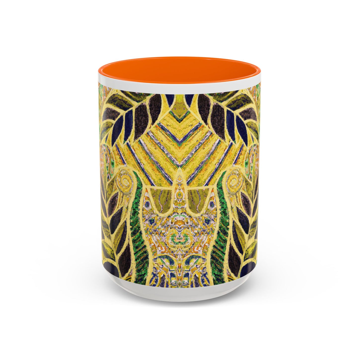 Accent Color Coffee Mug (11, 15oz), Amazon Whimsy/Yellow, Various Colors