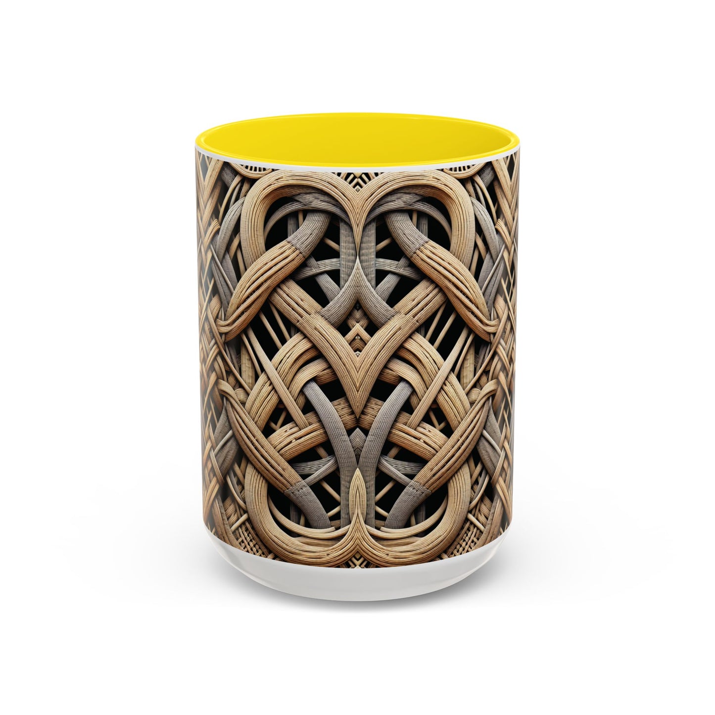 Accent Coffee Mug (11, 15oz), 8 Colors - Beach Wicker