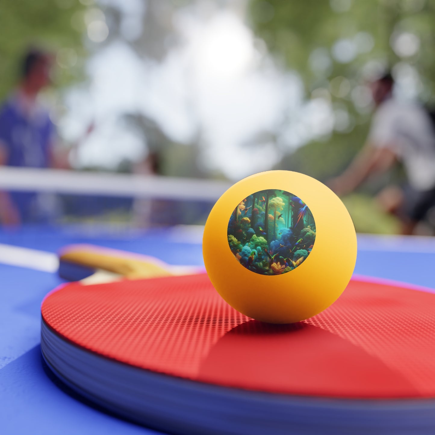 Tropical Paradise Ping Pong Balls - 6 Pack with Flight School/Orange