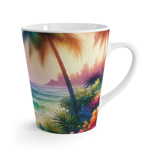 Latte White Mug - Perfect for Coffee Enthusiasts / Bay of Peace