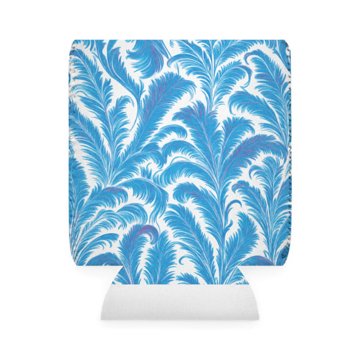 Rocco Blues/White Can Cooler Sleeve - Perfect for Outdoor Picnics