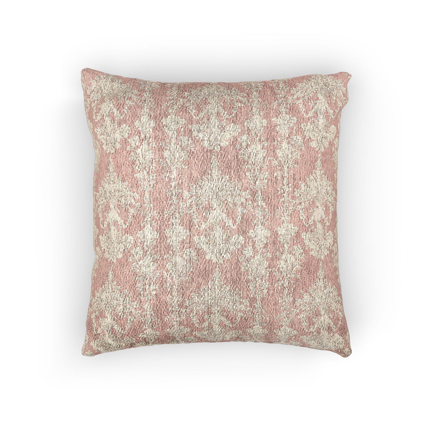 Woven Pillow, 17"W x 18"L ~ Pearl Lady Toile, Pink