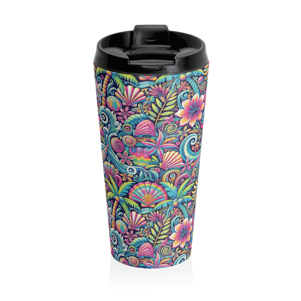 15 oz. Stainless Steel Travel Mug / Paradise on Repeat