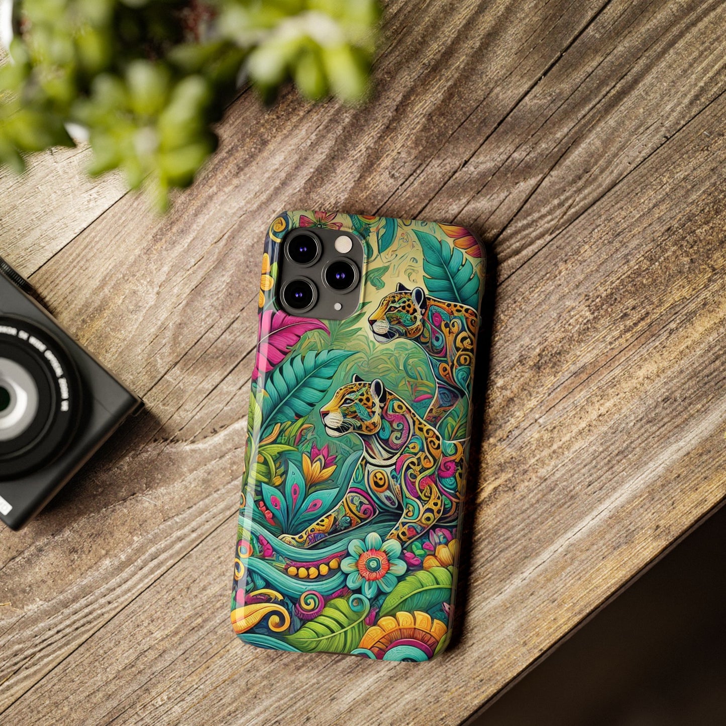 Slim Phone Cases - Jaguar Pop