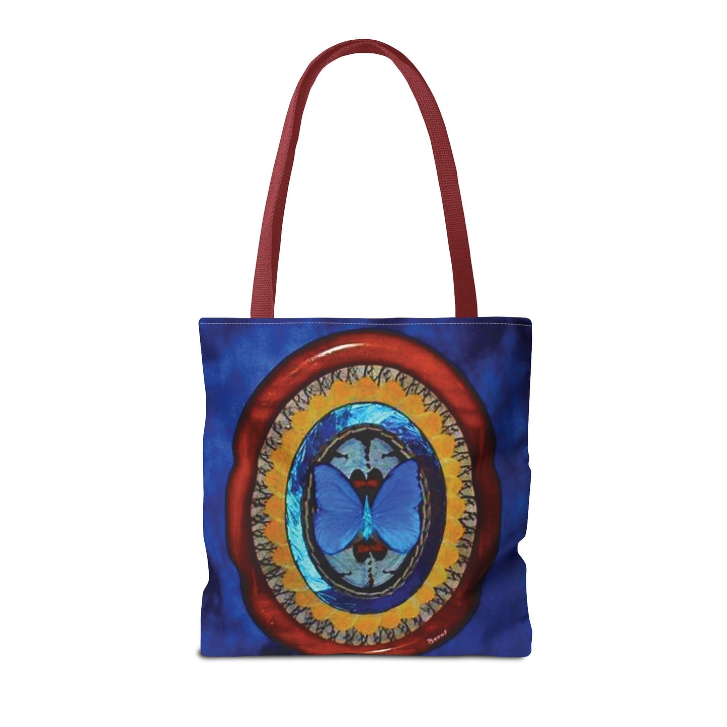 Real Oval Butterfly Wing Art Tote Bag - 3 Sizes